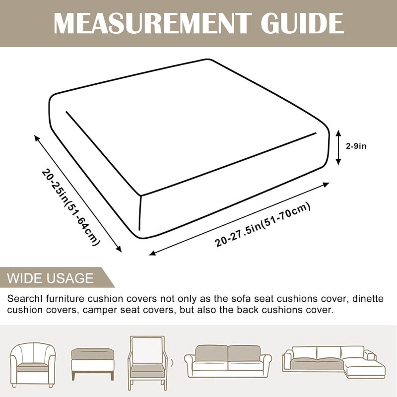 SearchI Stretch Printed Sofa Couch Cushion Covers Replacement Chair Cushion Slipcovers Sofa Seat Cover Furniture Protector Sofa Slipcover Soft with Elastic Bottom(Small, Butterfly Pattern) - Image 3
